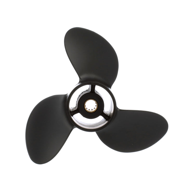 Quicksilver Black Diamond 3-Blade Aluminum Propeller, 7.8" Diameter x 7" Pitch, Right Hand Rotation