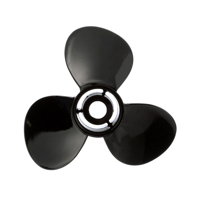 Quicksilver Black Diamond 3-Blade Aluminum Propeller, 14" Diameter x 13" Pitch, Right Hand Rotation