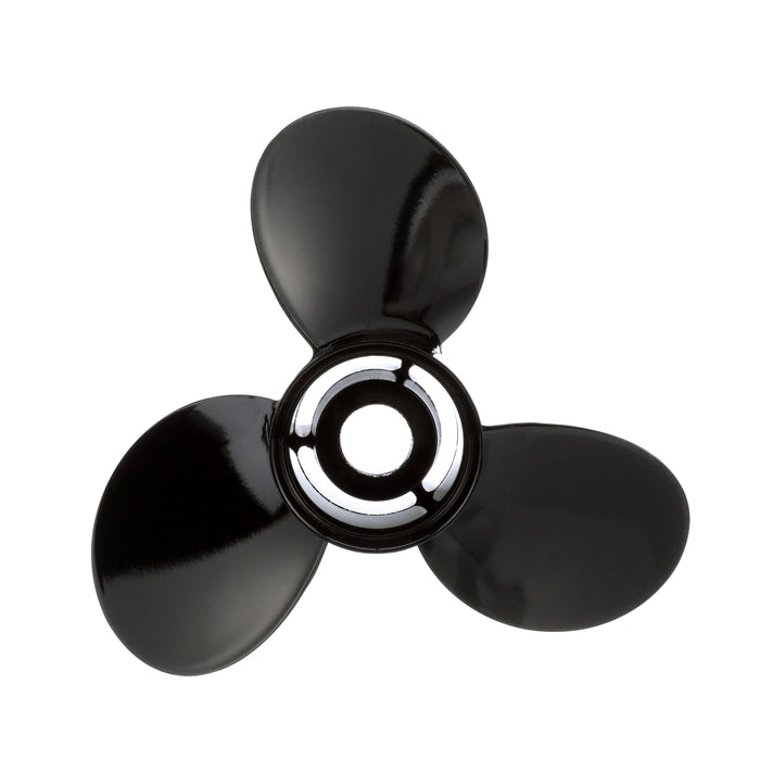 Quicksilver Black Diamond 3-Blade Aluminum Propeller, 14" Diameter x 13" Pitch, Right Hand Rotation