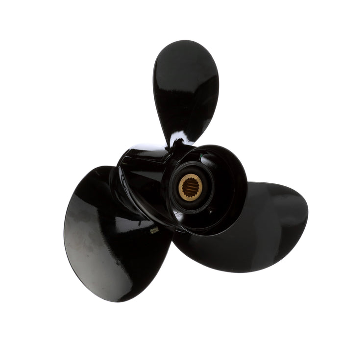Quicksilver Black Diamond Bravo Two Propeller Black Finish, 18.8" Diameter x 17" Pitch, Right Hand Rotation