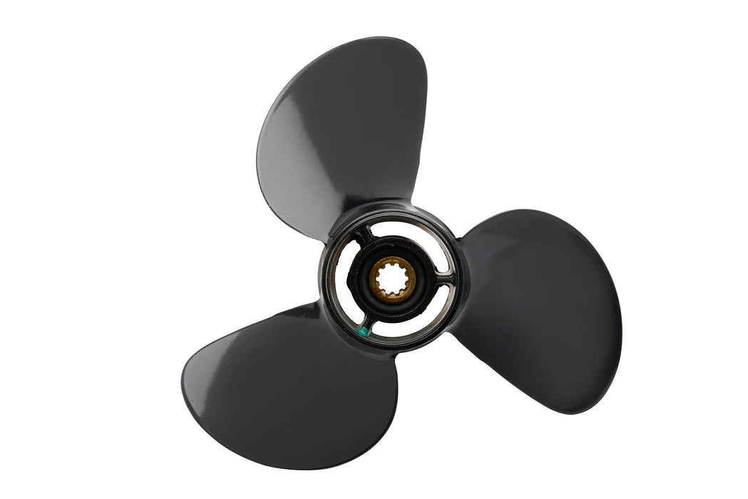 Quicksilver Black Diamond 3-Blade Aluminum Propeller, 10.6" Diameter x 12" Pitch, Right Hand Rotation
