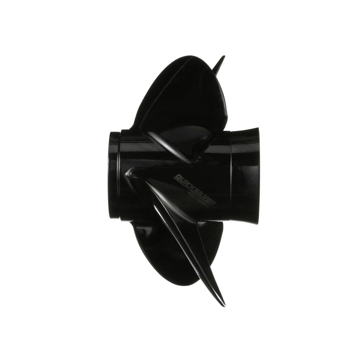 Quicksilver Nemesis 4-Blade Aluminum Propeller, 13.8" Diameter x 10" Pitch, Right Hand Rotation