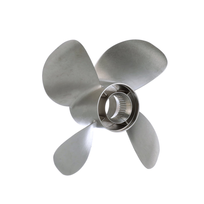 Quicksilver Bravo Three 16" Diameter X 19" Pitch, 4-Blade Stainless Steel Propeller, Left Hand Rotation, Matte Finish