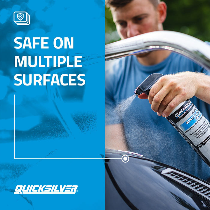 Quicksilver Spotless Shine For Marine Boats and Outboard Engines, RV and Powersports, 32 oz