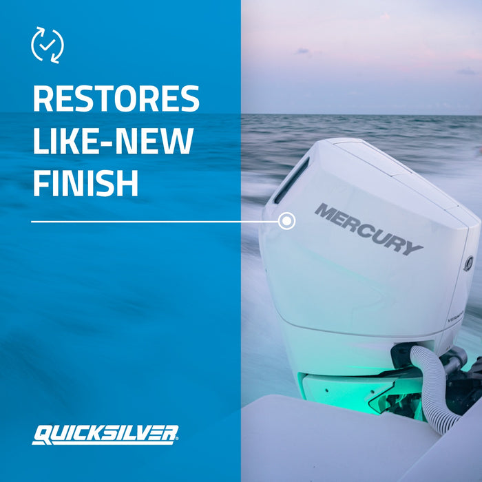 Quicksilver Spotless Shine For Marine Boats and Outboard Engines, RV and Powersports, 32 oz