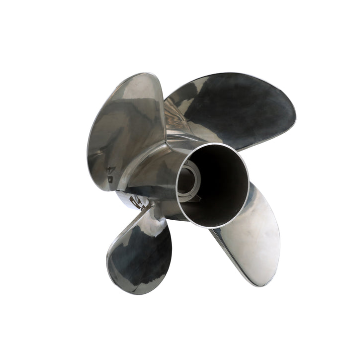 Quicksilver Q4 14.6" Diameter X 17" Pitch, 4-Blade Stainless Steel Propeller, Left Hand Rotation