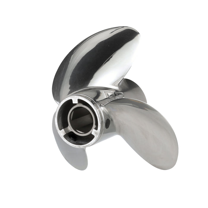 Quicksilver Q3 15.3" Diameter X 14" Pitch, 3-Blade Stainless Steel Propeller, Right Hand Rotation, High Polished Finish