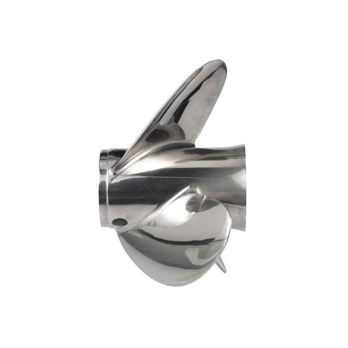 Quicksilver Q3 14.5" Diameter X 17" Pitch, 3-Blade Stainless Steel Propeller, Right Hand Rotation, High Polished Finish