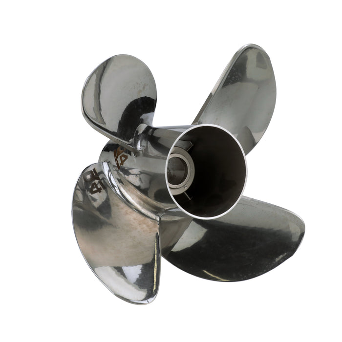 Quicksilver Q4 14.6" Diameter X 17" Pitch, 4-Blade Stainless Steel Propeller, Right Hand Rotation