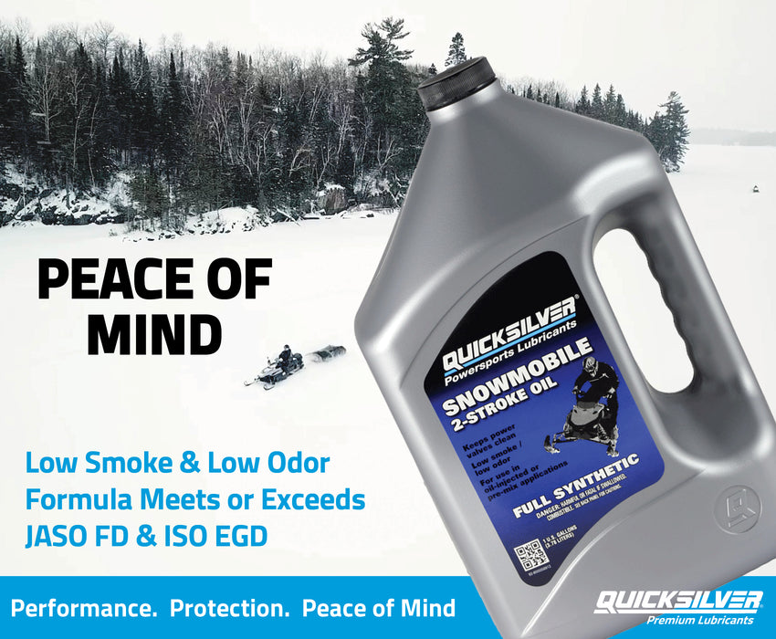 Quicksilver 2-StrokeFull Synthetic Snowmobile Oil, 1 Gallon