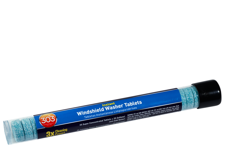 303 Windshield Washer Tablets – 25 Pack Streak-Free Windshield Cleaning Solution