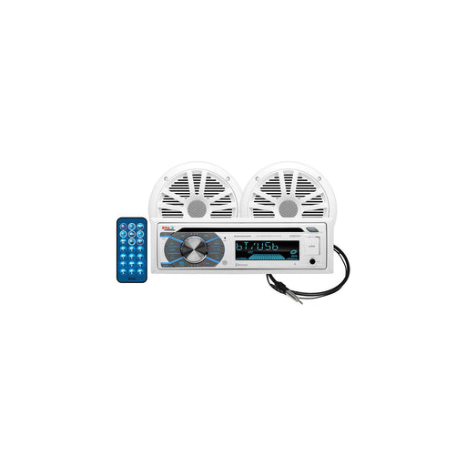 Boss MCK508WB.6 marine stereo with Bluetooth CD/USB/SD player and waterproof 6.5" speakers