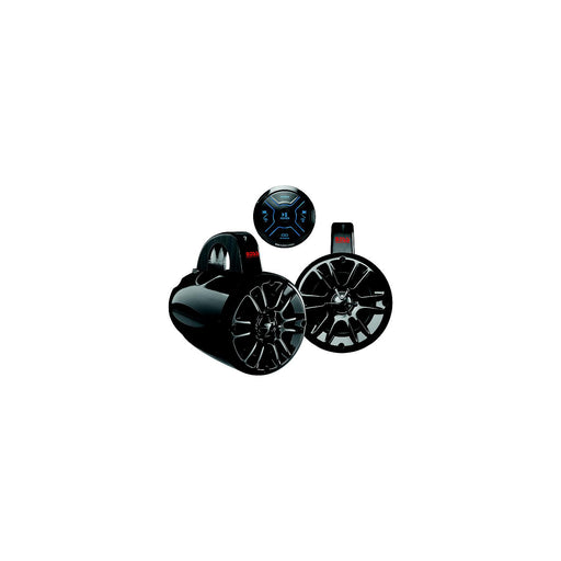 Boss MG150T4 Bluetooth audio system with 4 inch RGB waketower speakers for UTV and marine use
