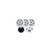 Boss MG250W64 Bluetooth gauge receiver with four 6.5 inch white waterproof marine speakers