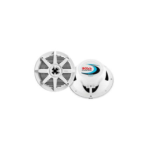 Boss MR52W 5.25 inch 2-way white marine speakers, waterproof and corrosion-resistant design
