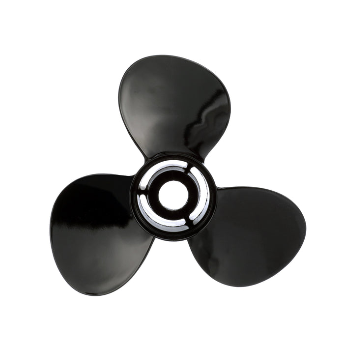 Quicksilver Black Diamond 3-Blade Aluminum Propeller, 14" Diameter x 13" Pitch, Right Hand Rotation